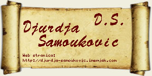 Đurđa Samouković vizit kartica